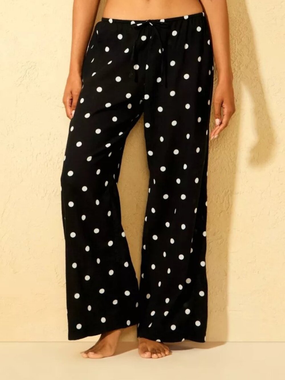 NEW Shade & Shore Polka Dot Swim Cover Up Pants - Black/White